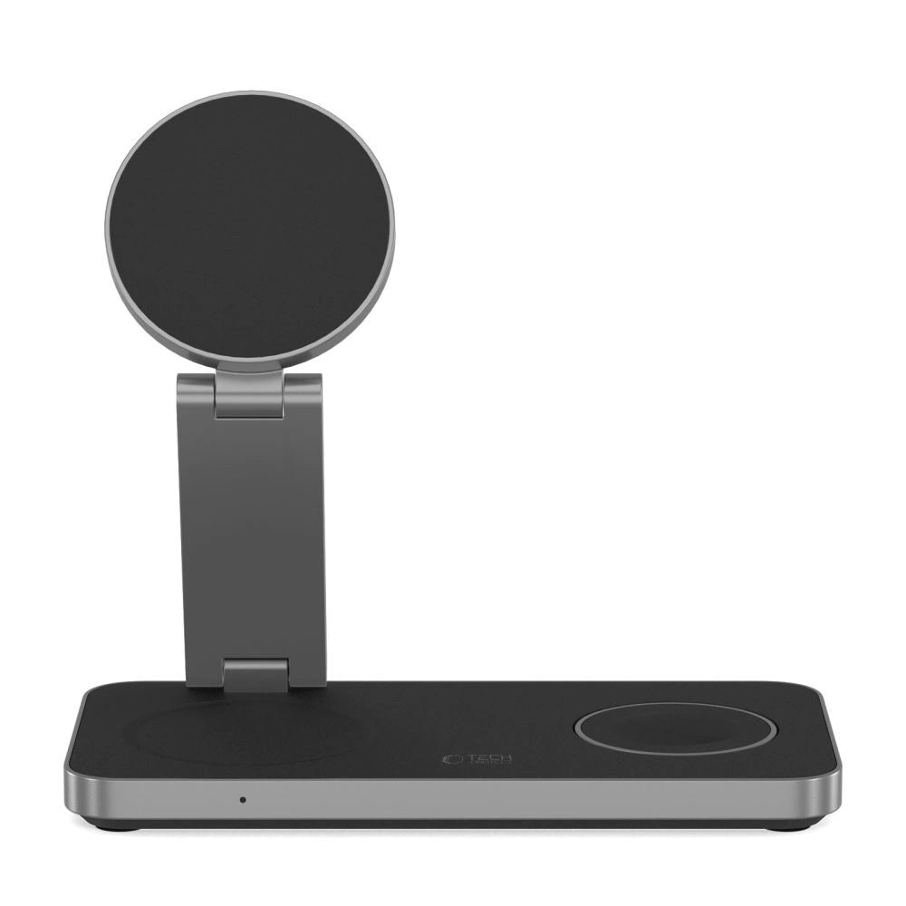 Tech-Protect QI15W-A47 MagSafe 3in1 induktiv oplader + USB-C kabel - sort