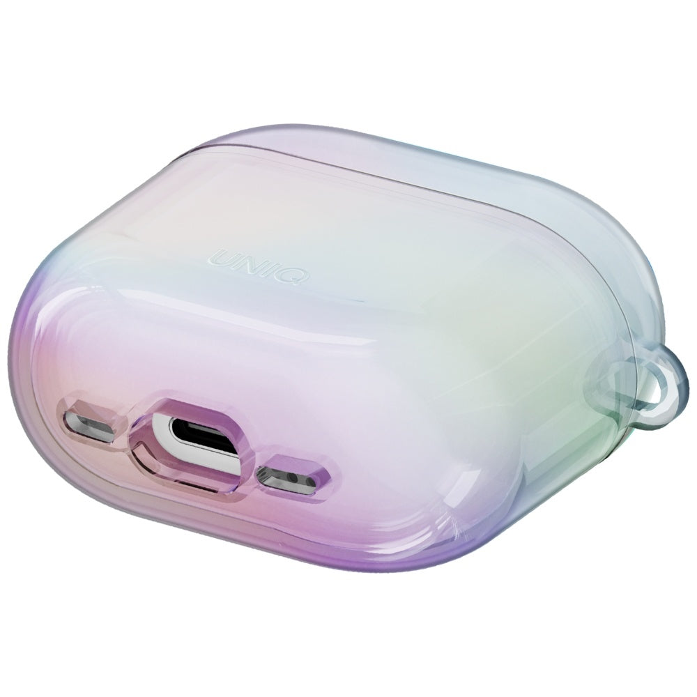 Uniq Iridescia-kasse til AirPods 4 Hang Case - holo hvid