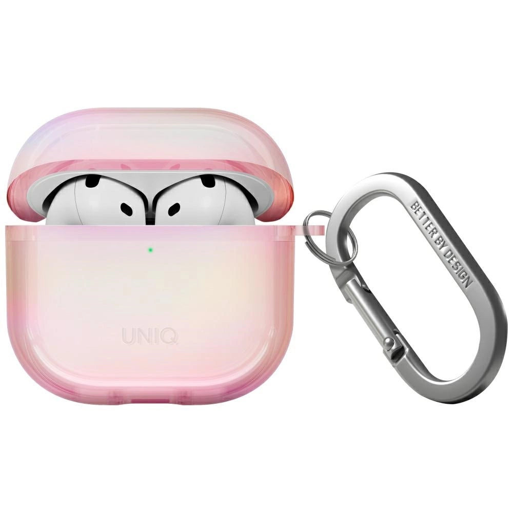 Uniq Iridescia AirPods 4 Hængesæske - Holo Pink