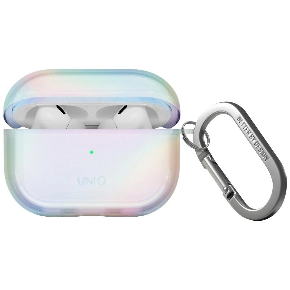 Uniq Iridescia Case til AirPods Pro 2 Hang Case - Holo White