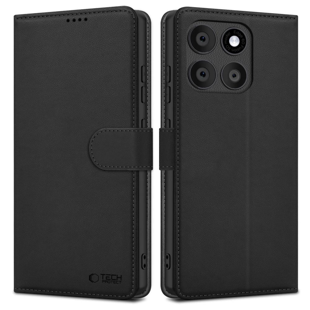 Tech-Protect Wallet-kasse til Motorola Edge 60 Fusion - sort
