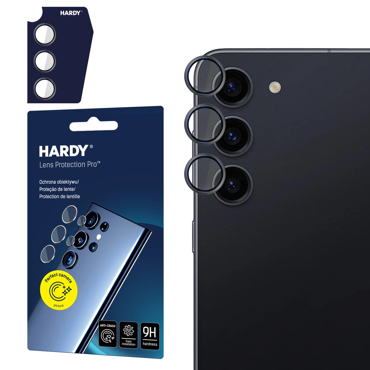 3mk HARDY Lens Protection Pro til Samsung Galaxy S24 - sort