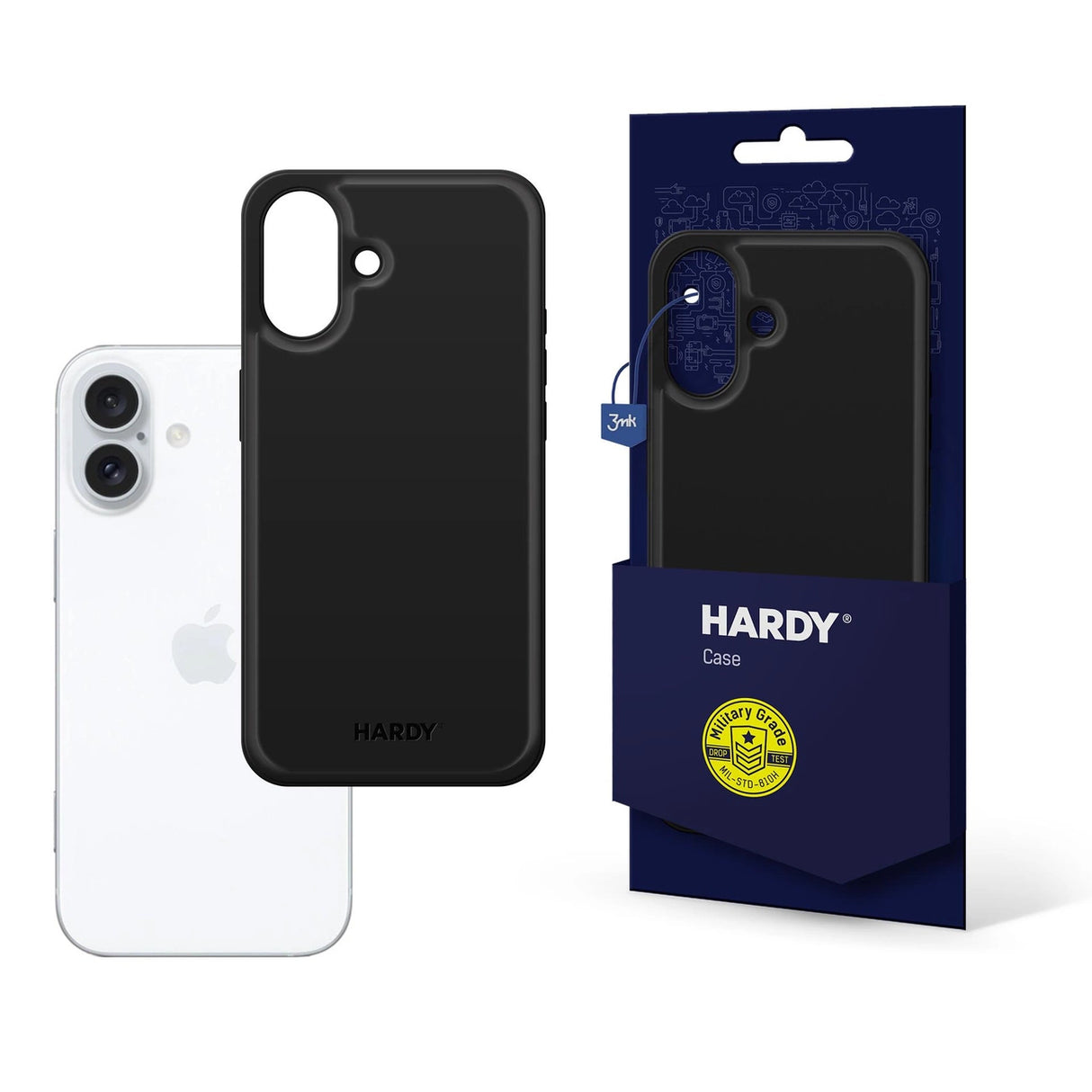 3mk Hardy Apple Silky Leather MagCase til Apple iPhone 16 - sort
