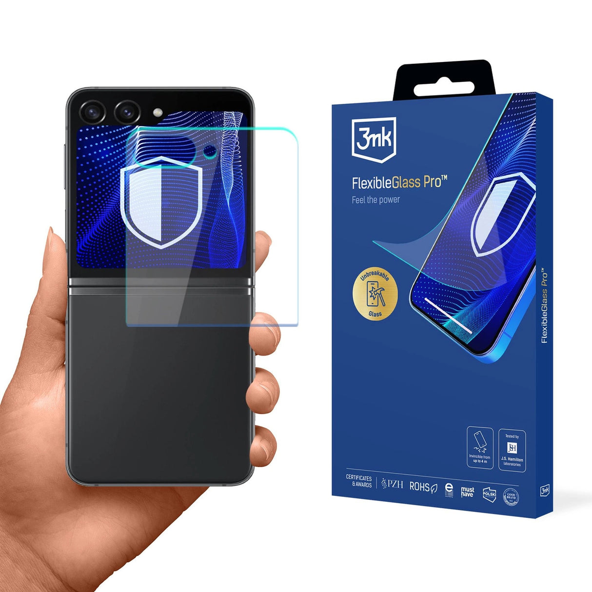 Hybrid glas 3mk FlexibleGlass Pro til Samsung Galaxy Z Flip 6