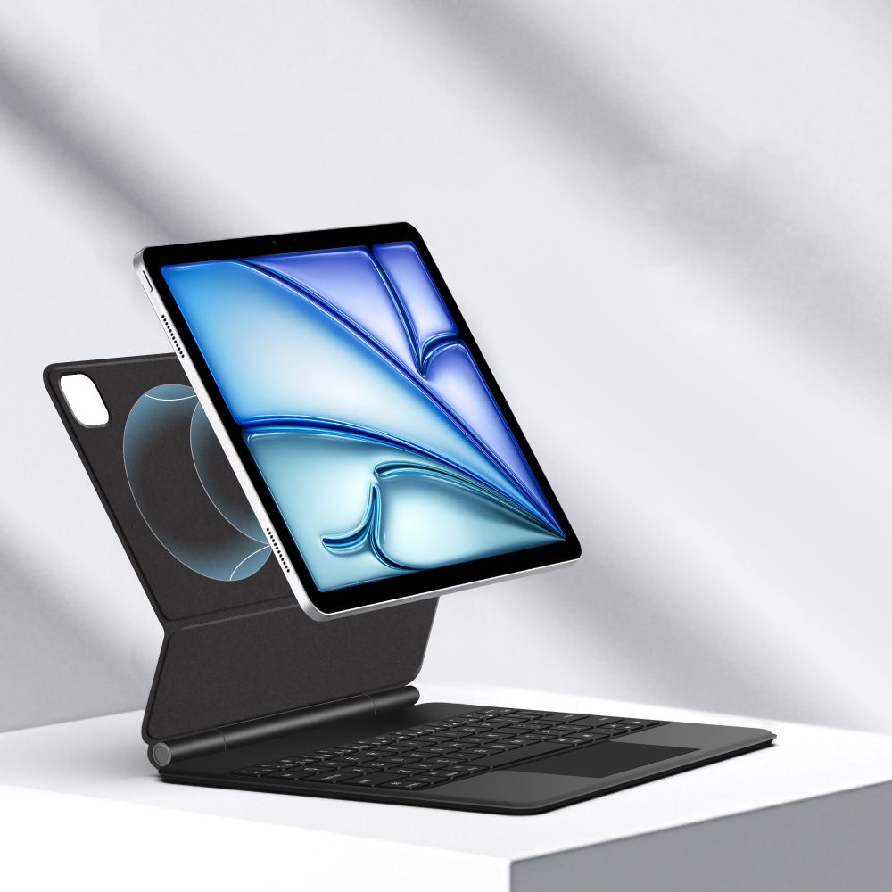 Tech-Protect Smartcase Magnetisk med tastatur til iPad Air 10.9 2020 / 2022 / iPad Air 11 2024 / 2025 - sort