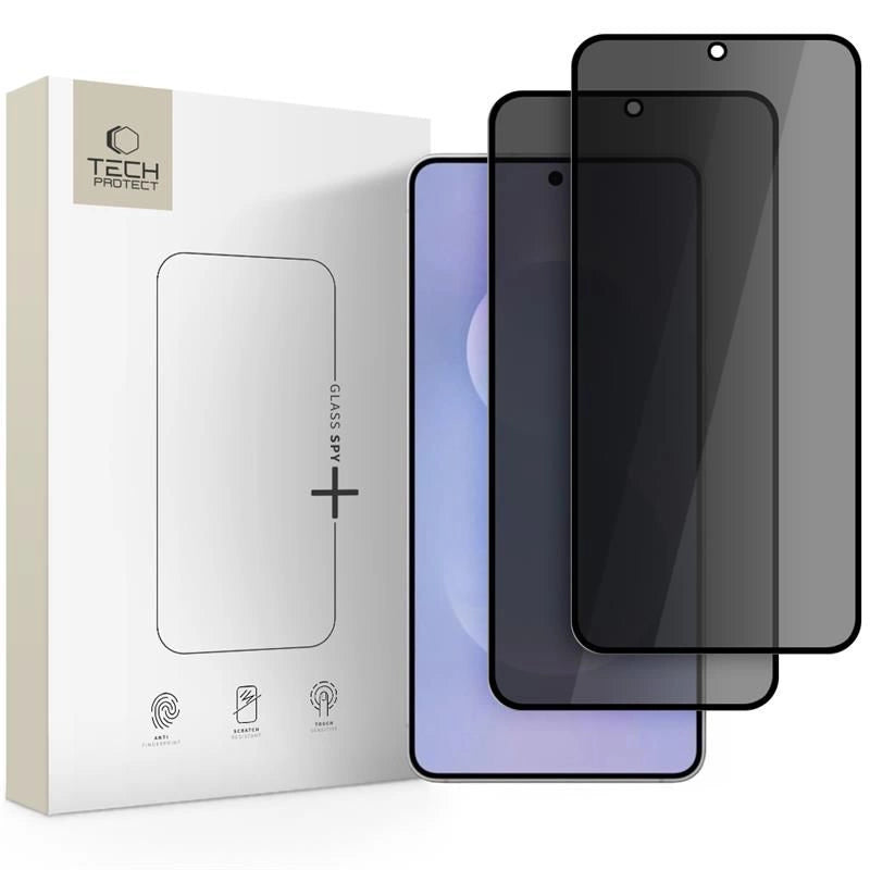 Tech-Protect Glass Spy+ 2-pack Privacy Glass til Samsung Galaxy S25 Edge