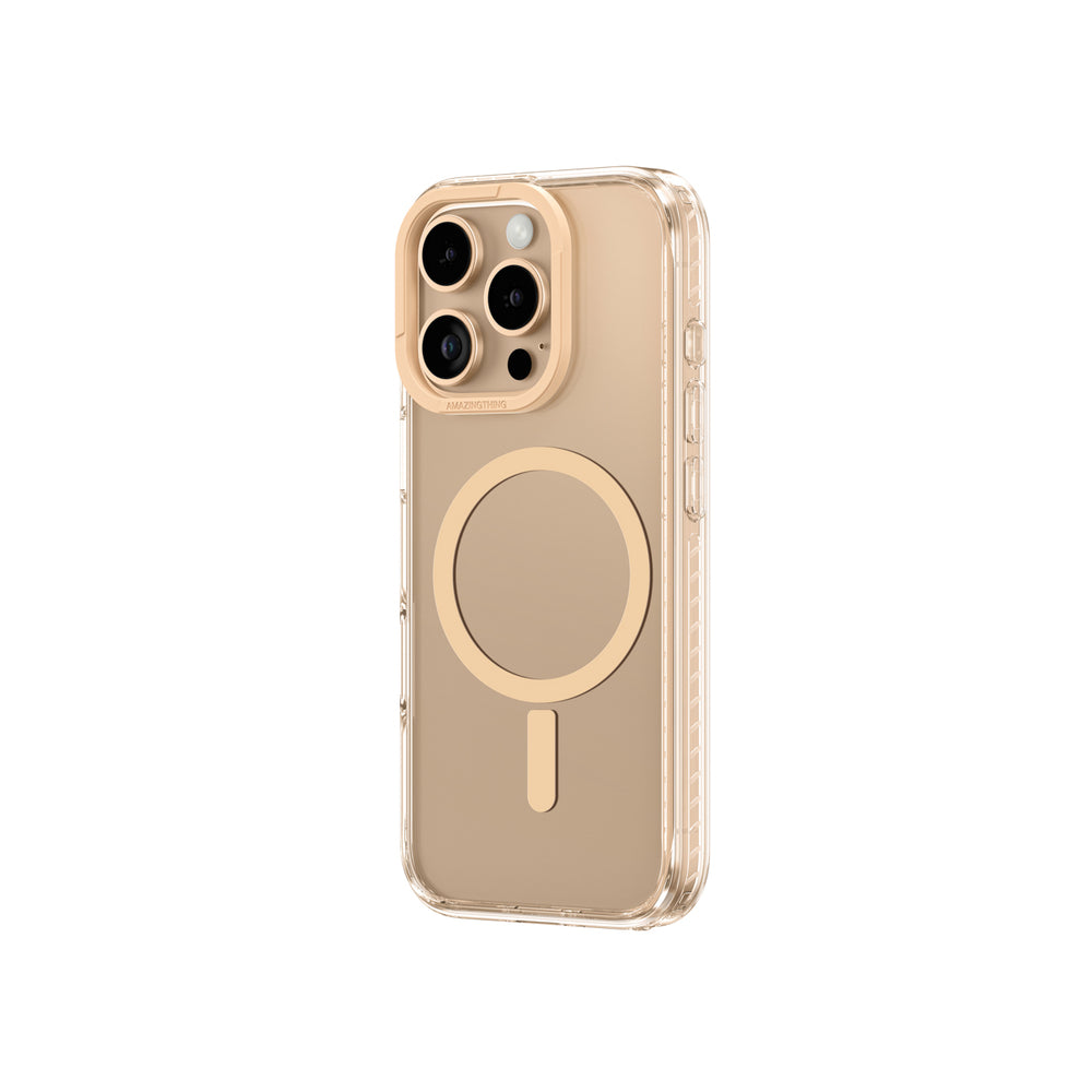 AmazingThing Titan Pro Mag Case med magnetisk ring til iPhone 16 Pro Max - Rose Gold