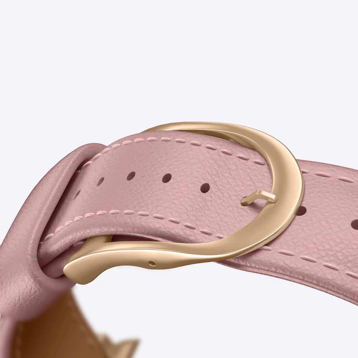 AmazingThing Class Band Læderrem til Apple Watch 45 / 46 / 49 mm - Pink
