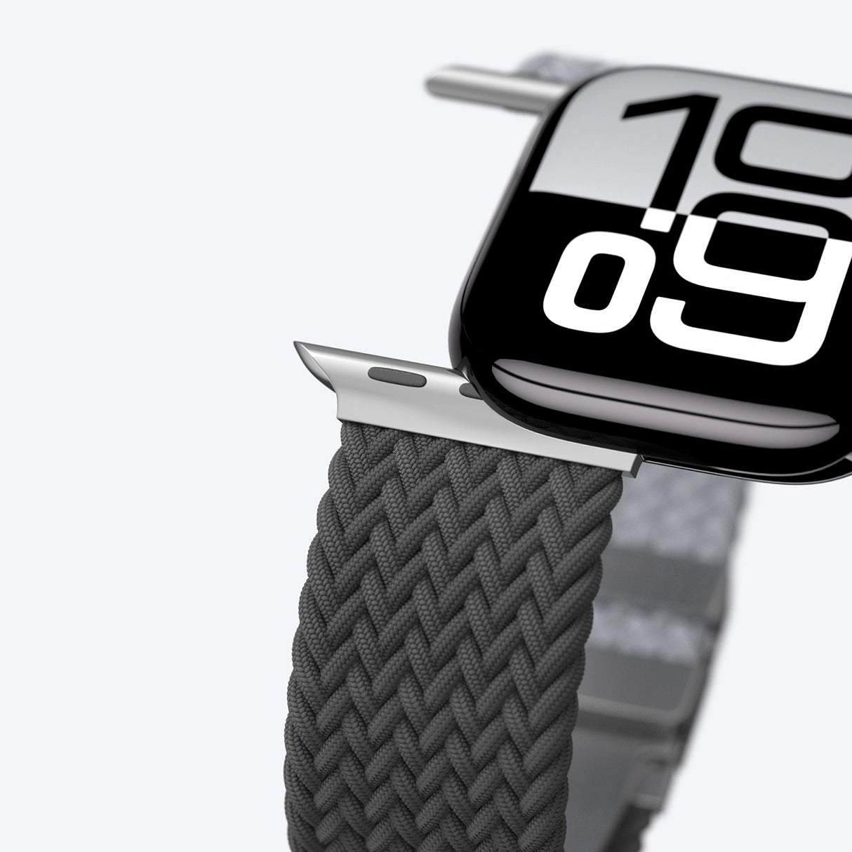 Sæt med 2 AmazingThing Blend-bånd til Apple Watch 45/46/49mm - Grå-Sort/Grå