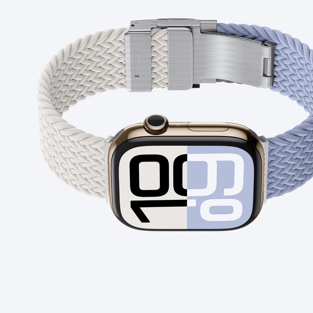 Sæt med 2 AmazingThing Blend-bånd til Apple Watch 45/46/49mm - Space Blue/Stellar