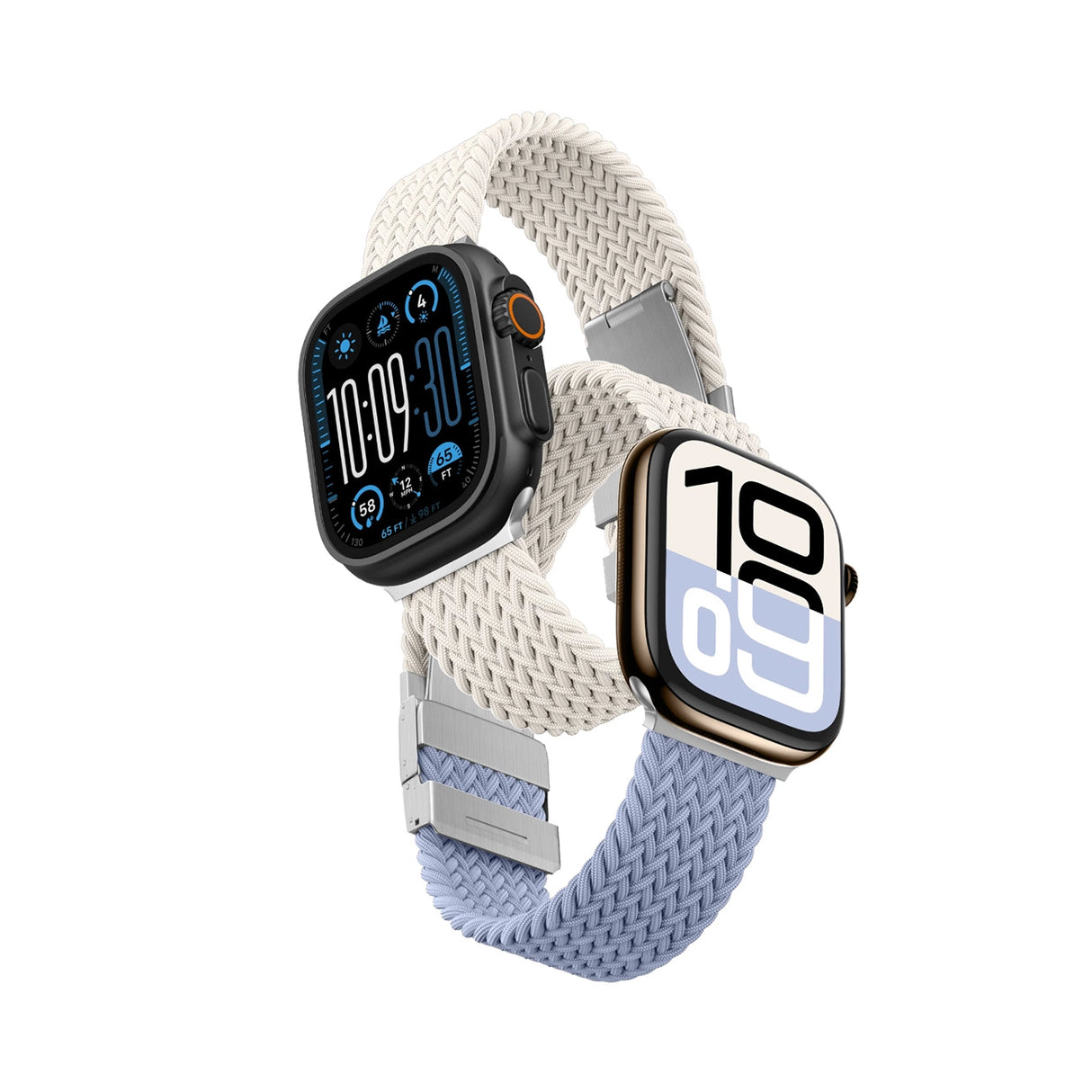 AmazingThing Blend Band Apple Watch 42mm 2-pakning - Space Blue / Space Blue