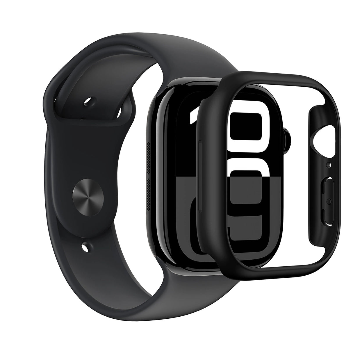 AmazingThing Minimal Case til Apple Watch 46mm sort