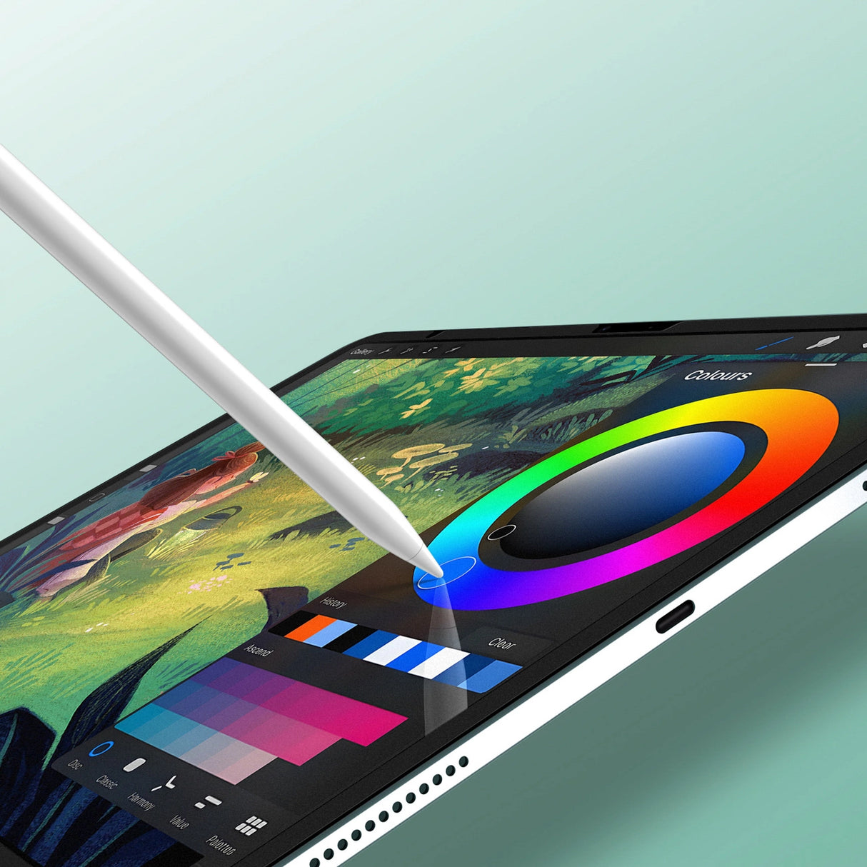 Dux Ducis Naad Paperlike Matte Screen Protector til iPad Air 13" (2024/2025) - med sort ramme