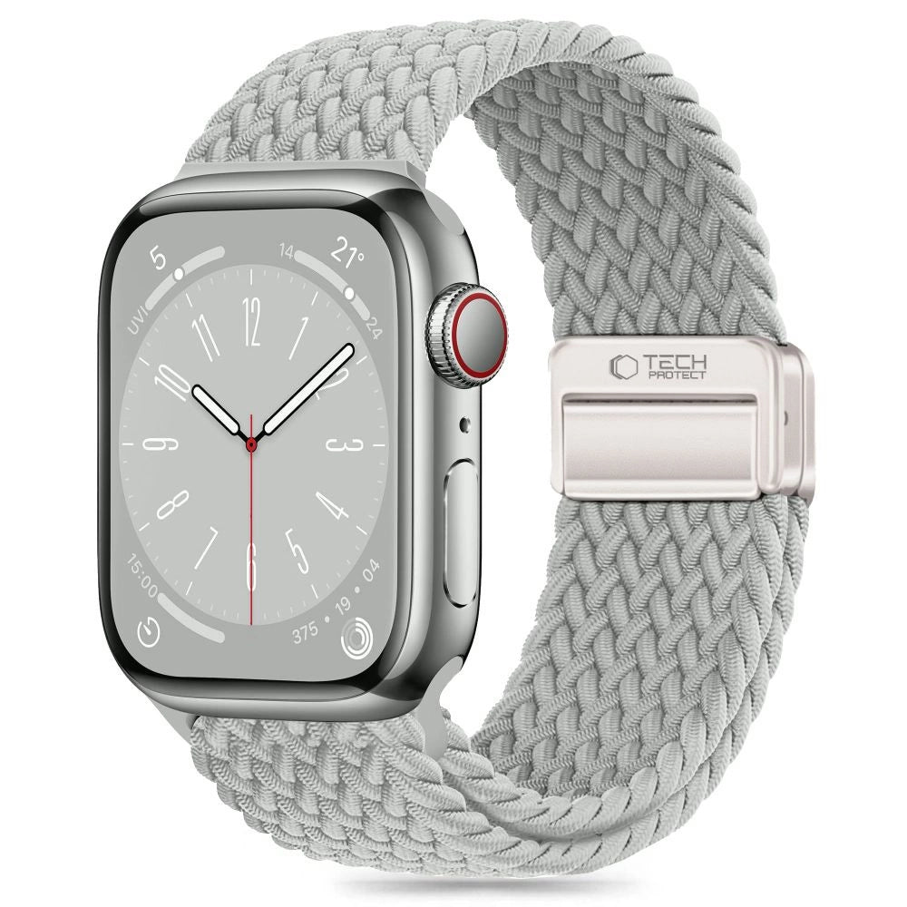 Tech-Protect Nylon Strap til Apple Watch 44 / 45 / 46 / 49 mm - Grå