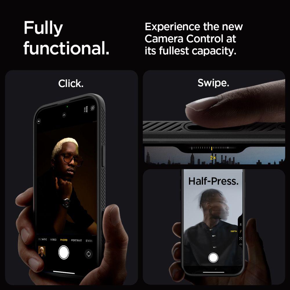 Spigen Liquid Air T MagSafe Case til iPhone 16 Pro Max - Matte Black