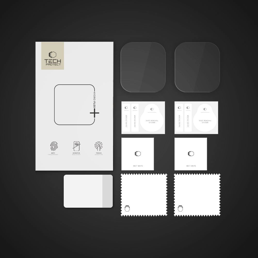 Tech-Protect Hofi Hydro Flex+ 2-pack hydrogelfilm til Huawei Watch Fit 3 / 4 - gennemsigtig