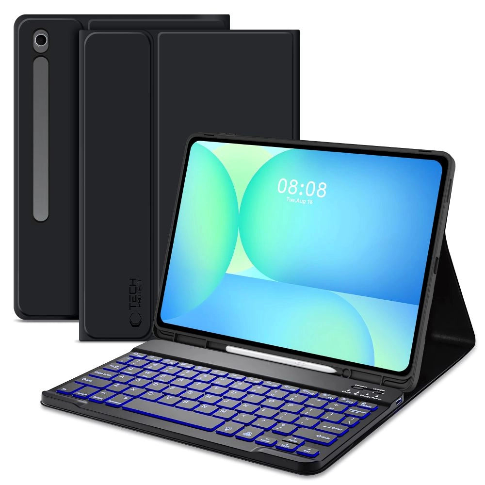 Tech- Protect SC Pen + Keyboard Case til Samsung Galaxy Tab S10 FE+ 13.1 X620 / X626B - sort