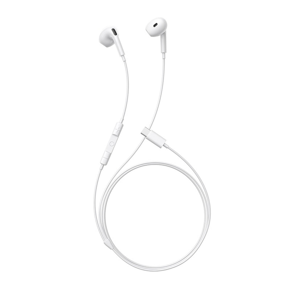 Baseus Encok CZ19 USB-C Wired In-Ear Headphones - White