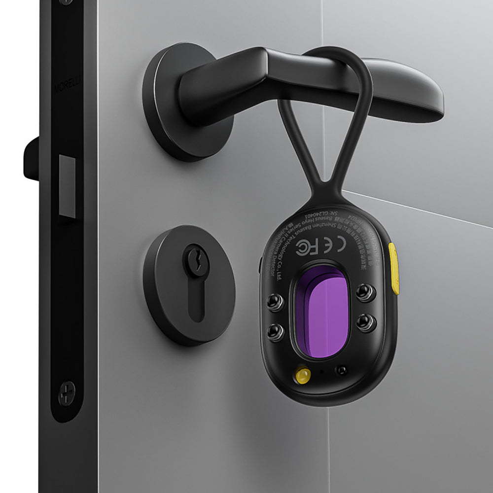 Baseus Heyo Series II Hidden Camera Detector with Alarm and Mini Flashlight + Baseus Simple USB-A - USB-C Cable - Black