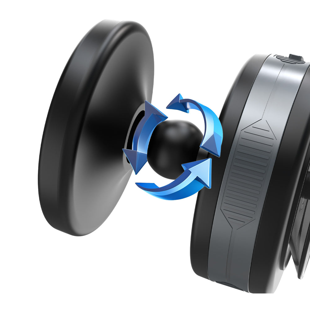 Wozinsky WUSQ-01 Bilholder med Qi-oplader Kompatibel med MagSafe - sort