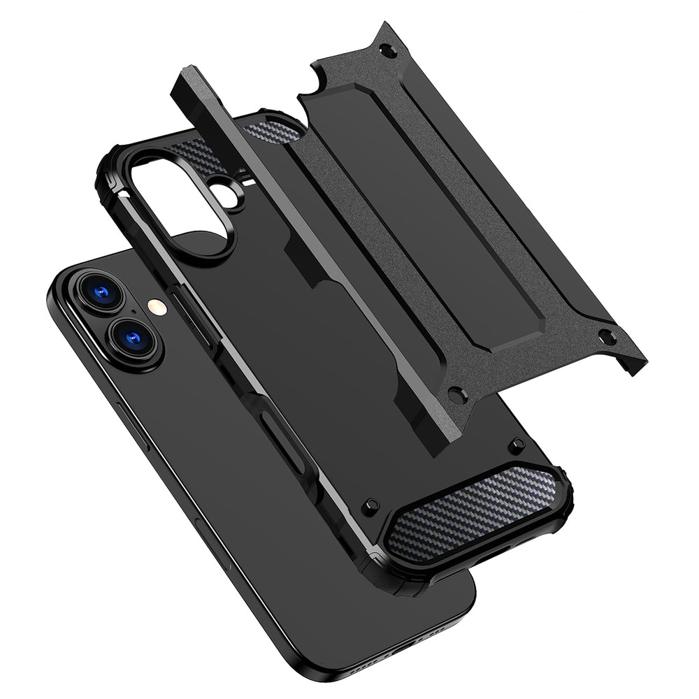 Hybrid Armor case til iPhone 17 - sort