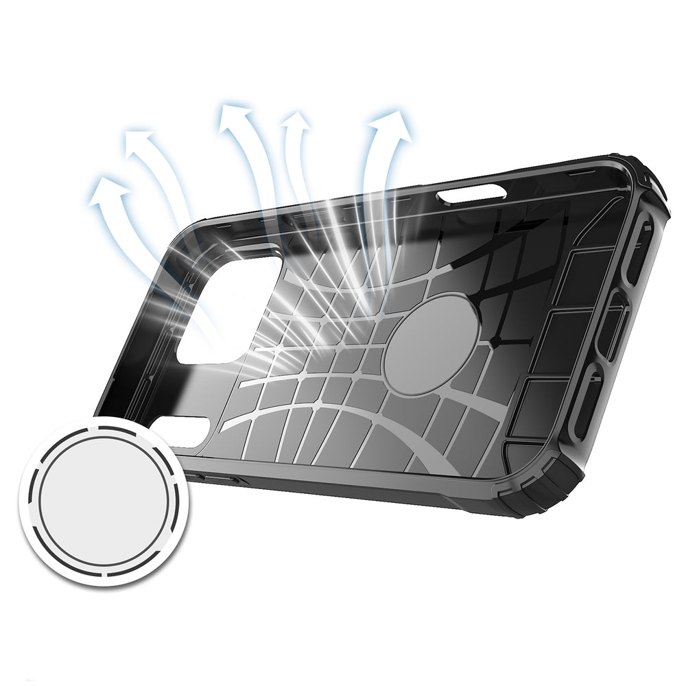 Hybrid Armor Case til iPhone 17 Pro - sort