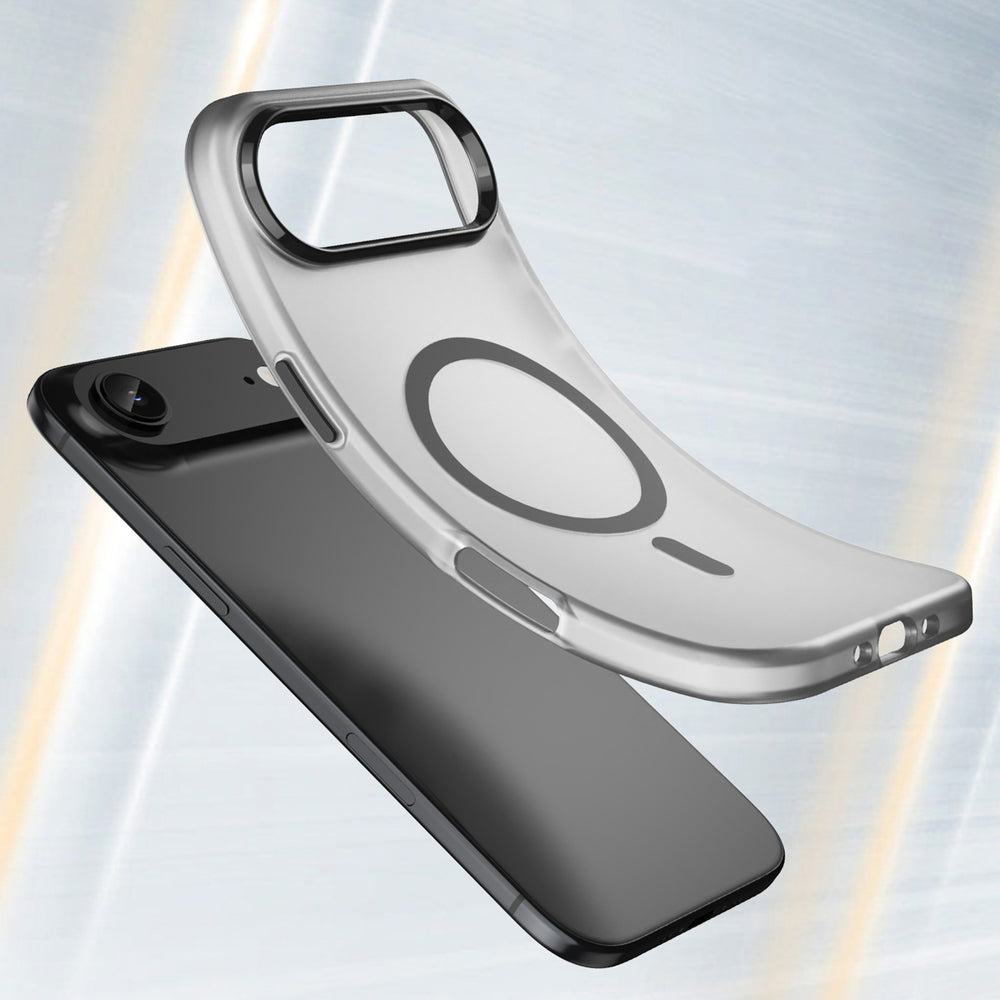 Magnetisk slibende iPhone 17 Air Case Kompatibel med MagSafe - Matte Black