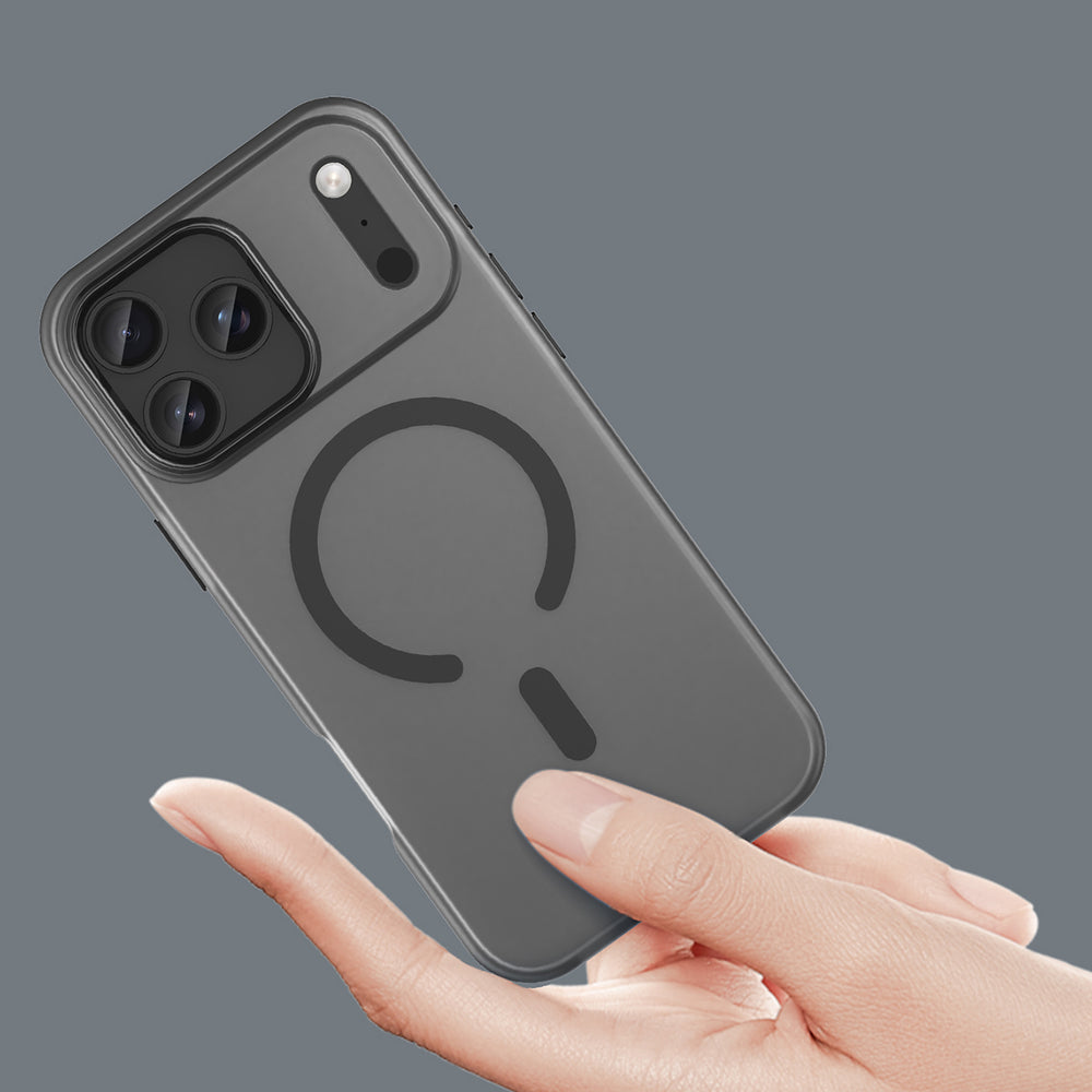 Magnetisk slibende iPhone 17 Pro Case Kompatibel med MagSafe - Matte Black