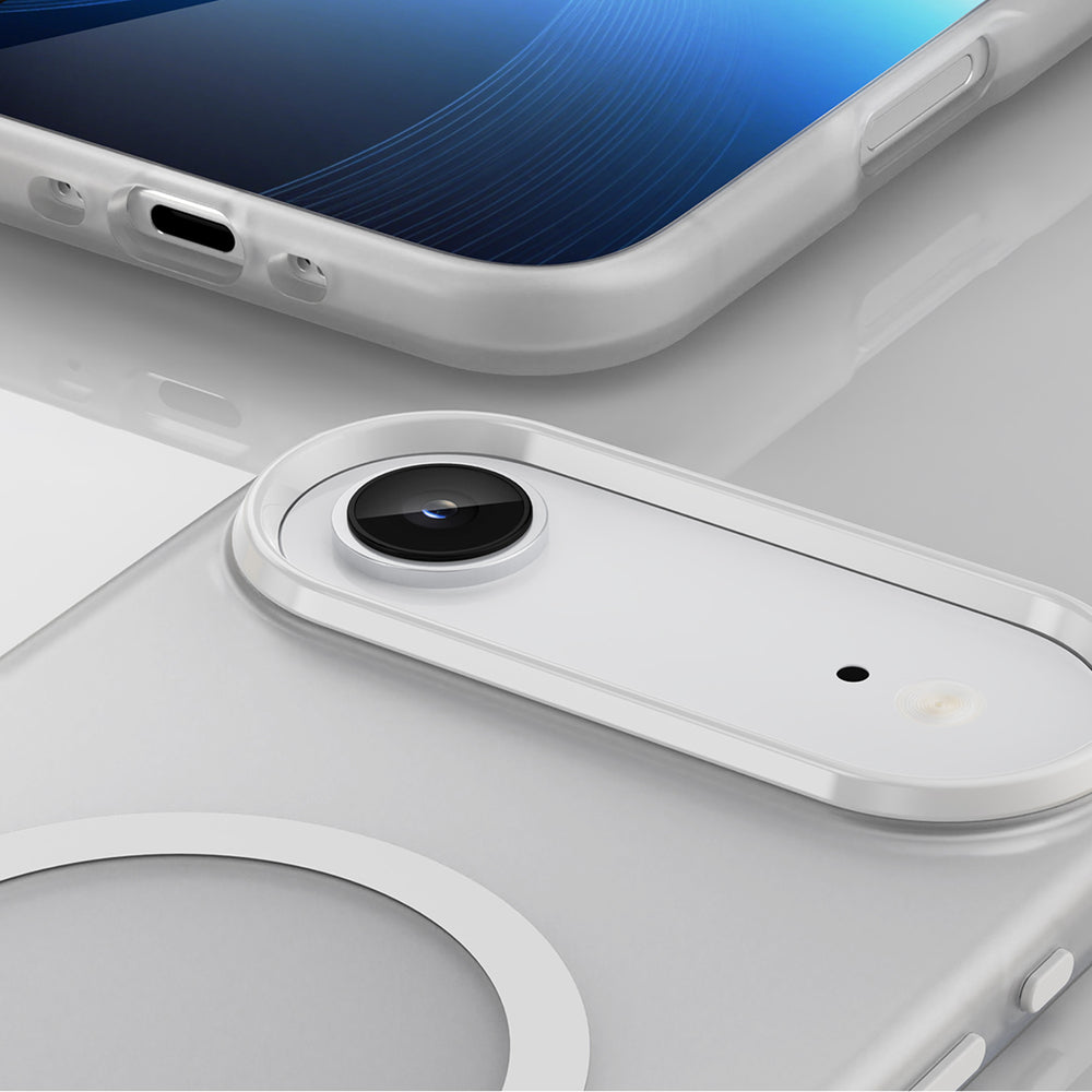 Magnetisk slibende iPhone Air Case Kompatibel med MagSafe - Matte White