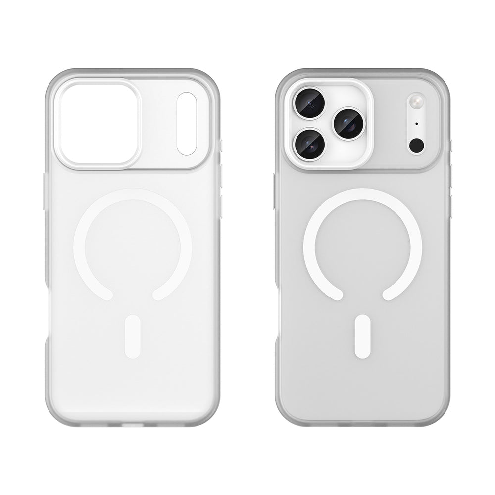 Magnetisk slibende iPhone 17 Pro Case Kompatibel med MagSafe - Matte White