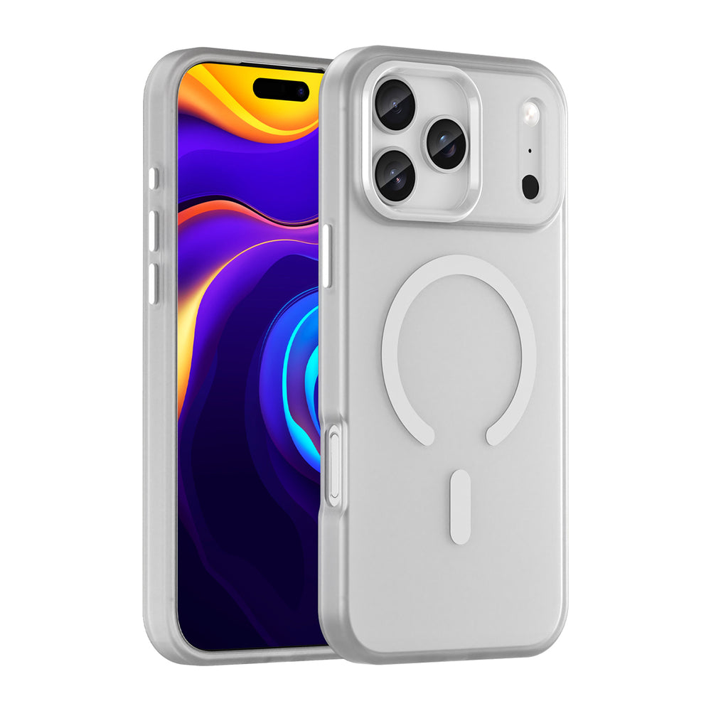 Magnetic Abrasive Case for iPhone 17 Pro Max Compatible with MagSafe - Matte White
