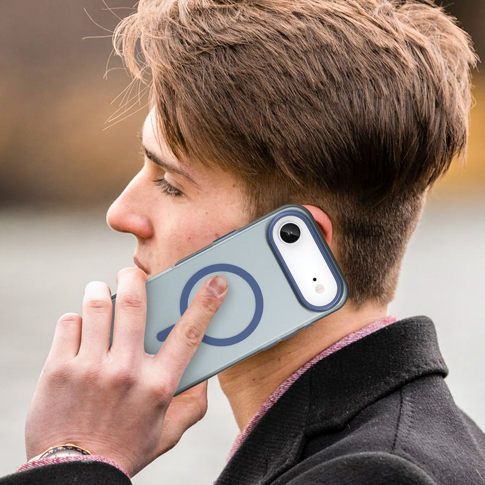 Magnetisk slibende iPhone Air Case Kompatibel med MagSafe - Matte Blue