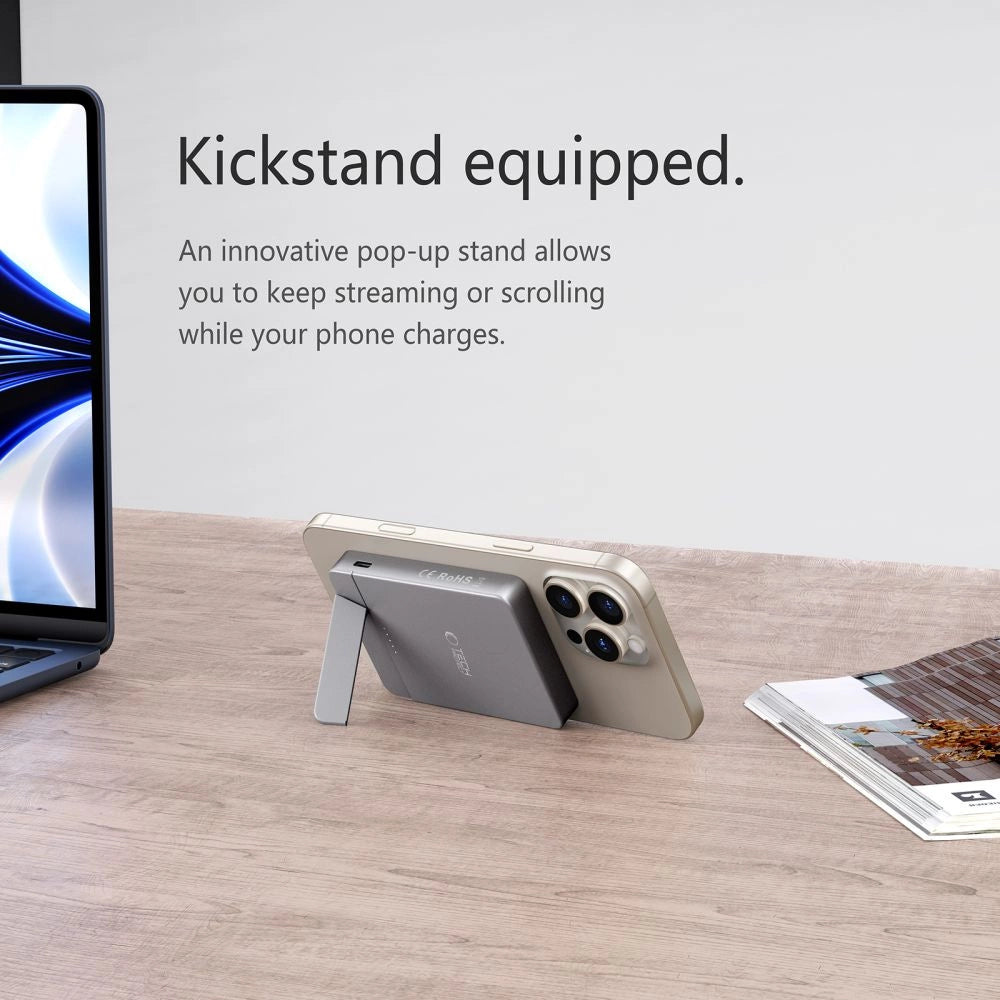 Powerbank Tech-Protect PB14 LifeMag MagSafe 5000 mAh - grå