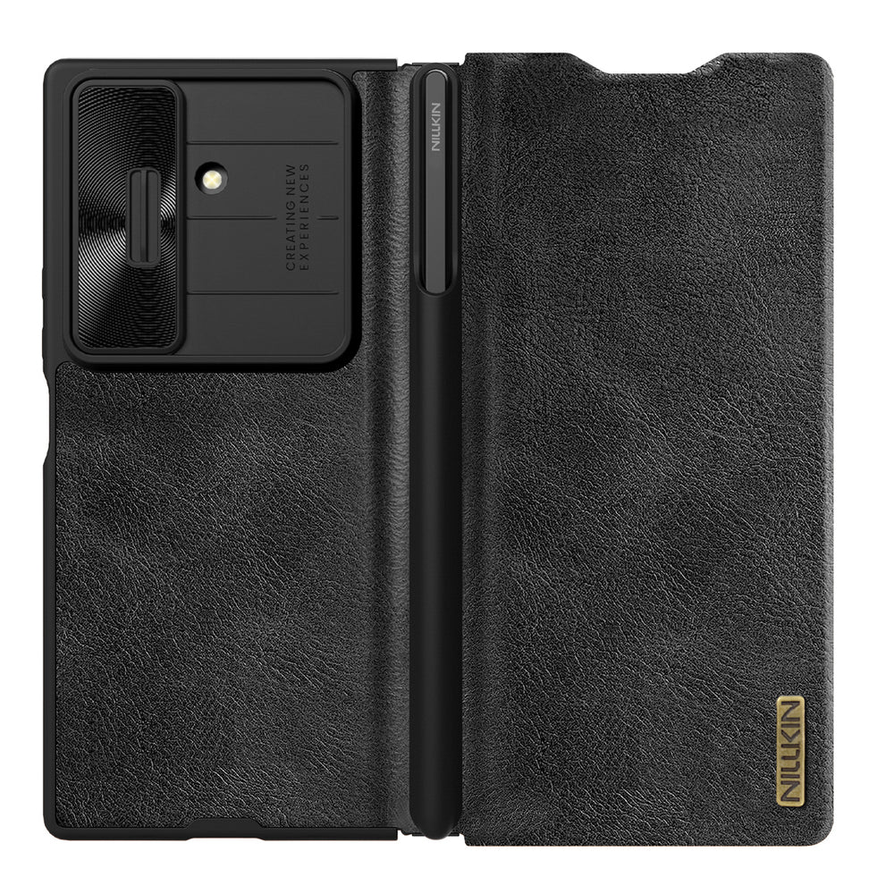 Nillkin Qin Pro Case til Samsung Galaxy Z Fold 7 med S Pen Space - sort