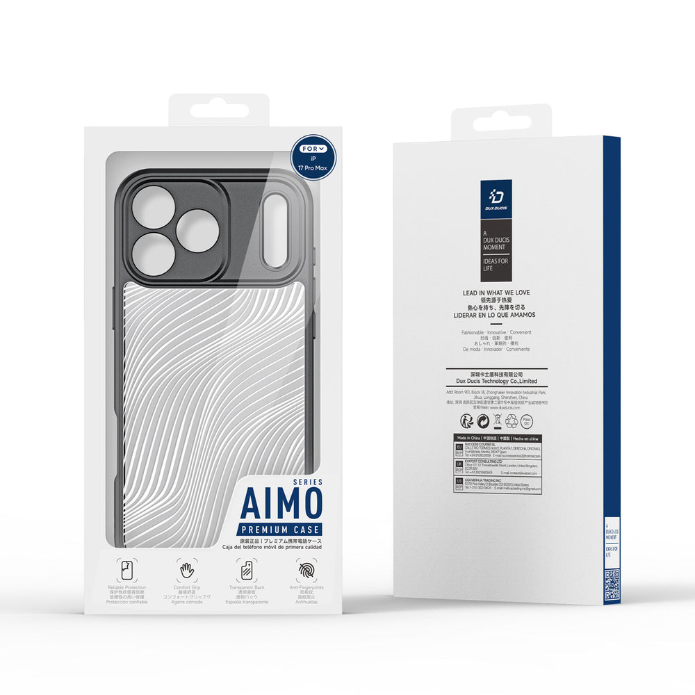Dux Ducis Aimo Case til iPhone 17 Pro Max Sort