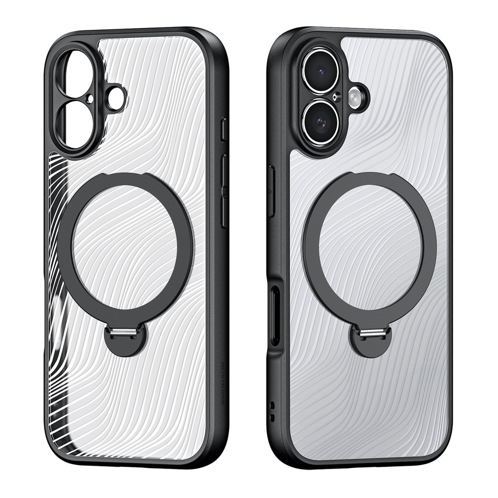 Dux Ducis Aimo Mag Case med magnetisk ring og stativ til iPhone 17 Sort