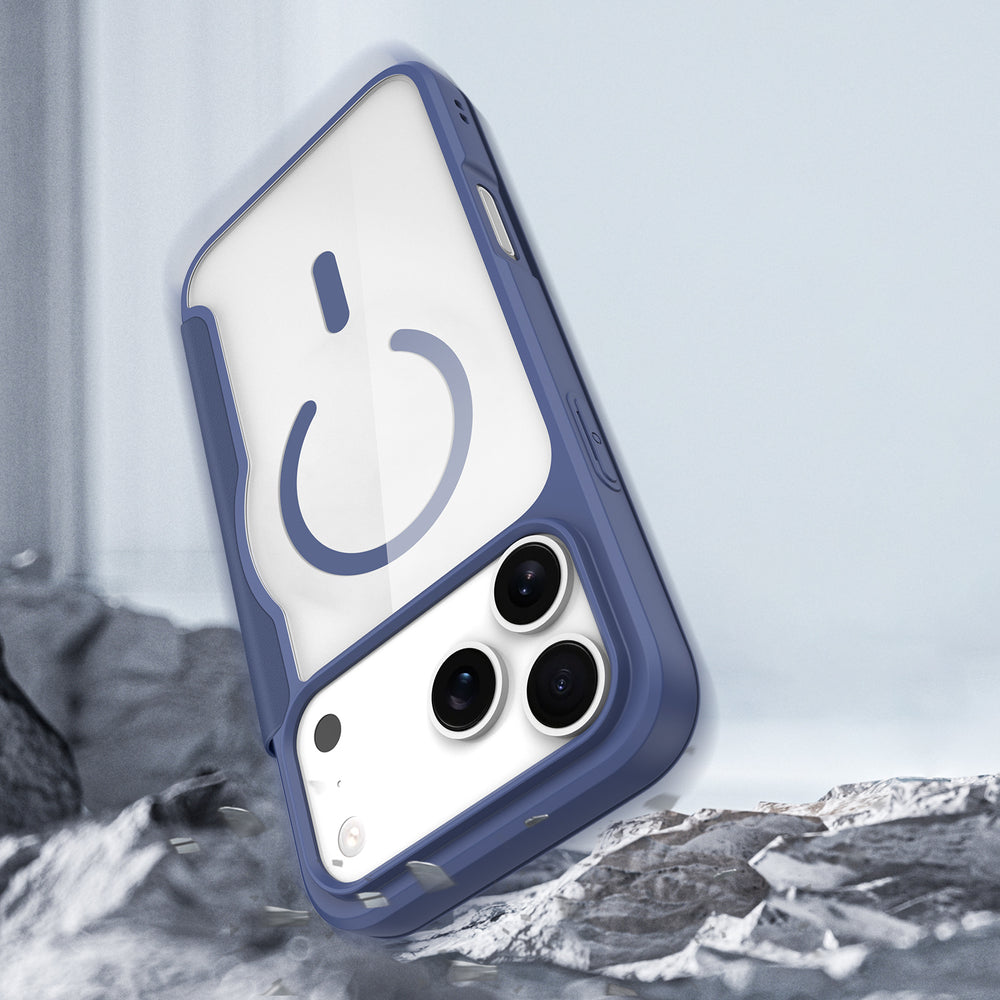 Dux Ducis Skin X Pro iPhone 17 Pro Max Case med Wallet, MagSafe Kompatibel - Blå