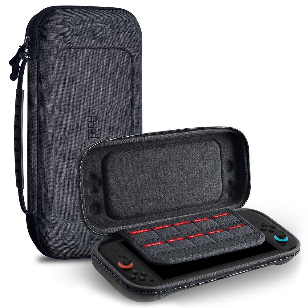 Tech-Protect Hardpouch case for Nintendo Switch 2 - gray