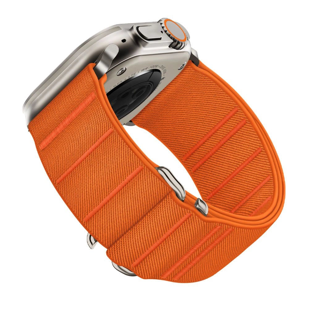 Tech-Protect Nylon Strap til Apple Watch 44 / 45 / 46 / 49 mm - Orange