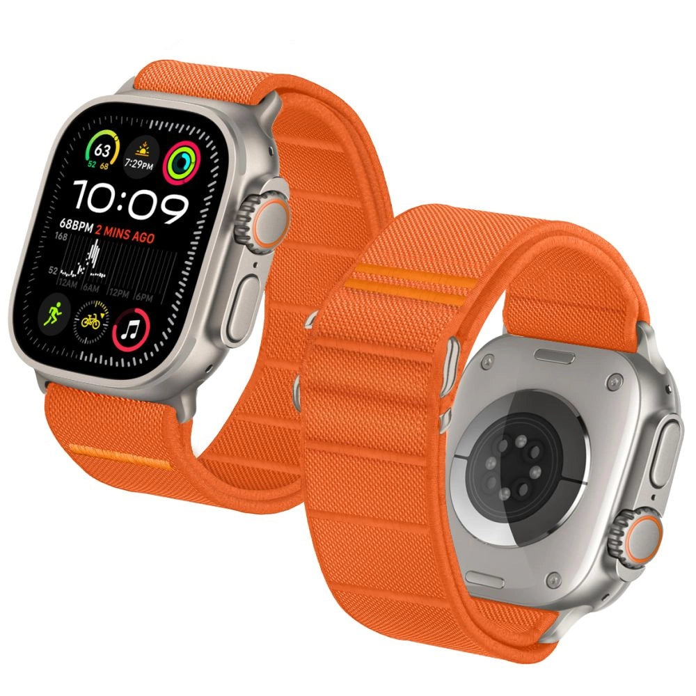 Tech-Protect Nylon Strap til Apple Watch 44 / 45 / 46 / 49 mm - Orange