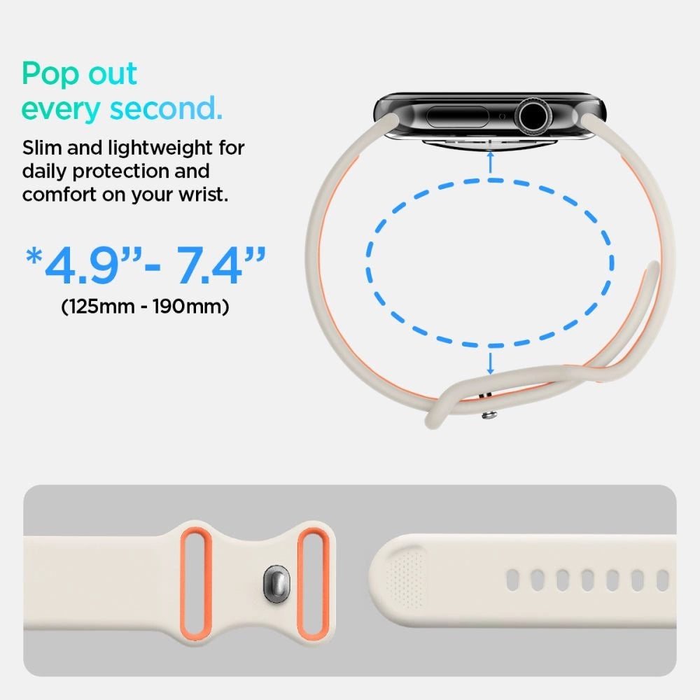 Spigen Nano Pop Strap til Apple Watch 40/41/42 mm - beige