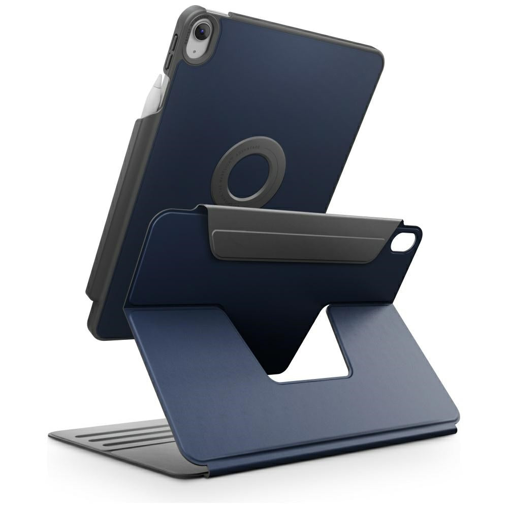 Uniq Rovus Snapmount Magnetic 360 Rotating Fjernbar forside til iPad 11" 2025 / iPad 10.9" 2022 (10 generation) - marineblå