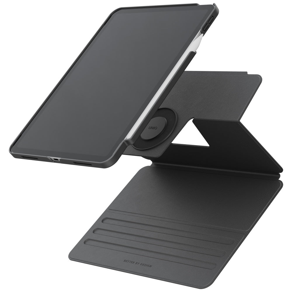 Uniq Rovus Snapmount Magnetic 360 Rotating Fjernbar forside til iPad 11" 2025 / iPad 10.9" 2022 (10 generation) - marineblå