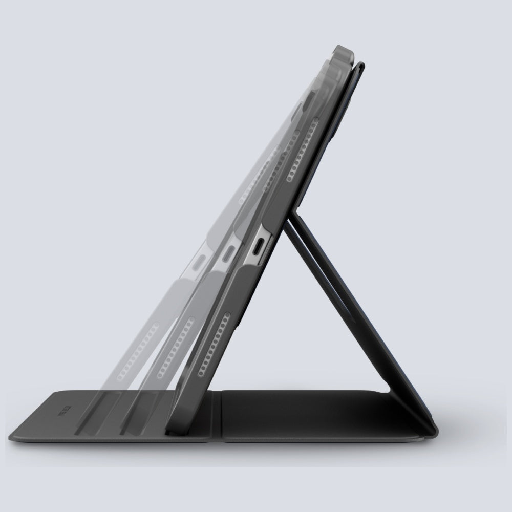 Uniq Rovus Snapmount Magnetic 360 Rotating Aftagelig beholder til iPad Air 11" 2024 / 2025 / iPad Air 10.9" 2020 / 2022 - marineblå