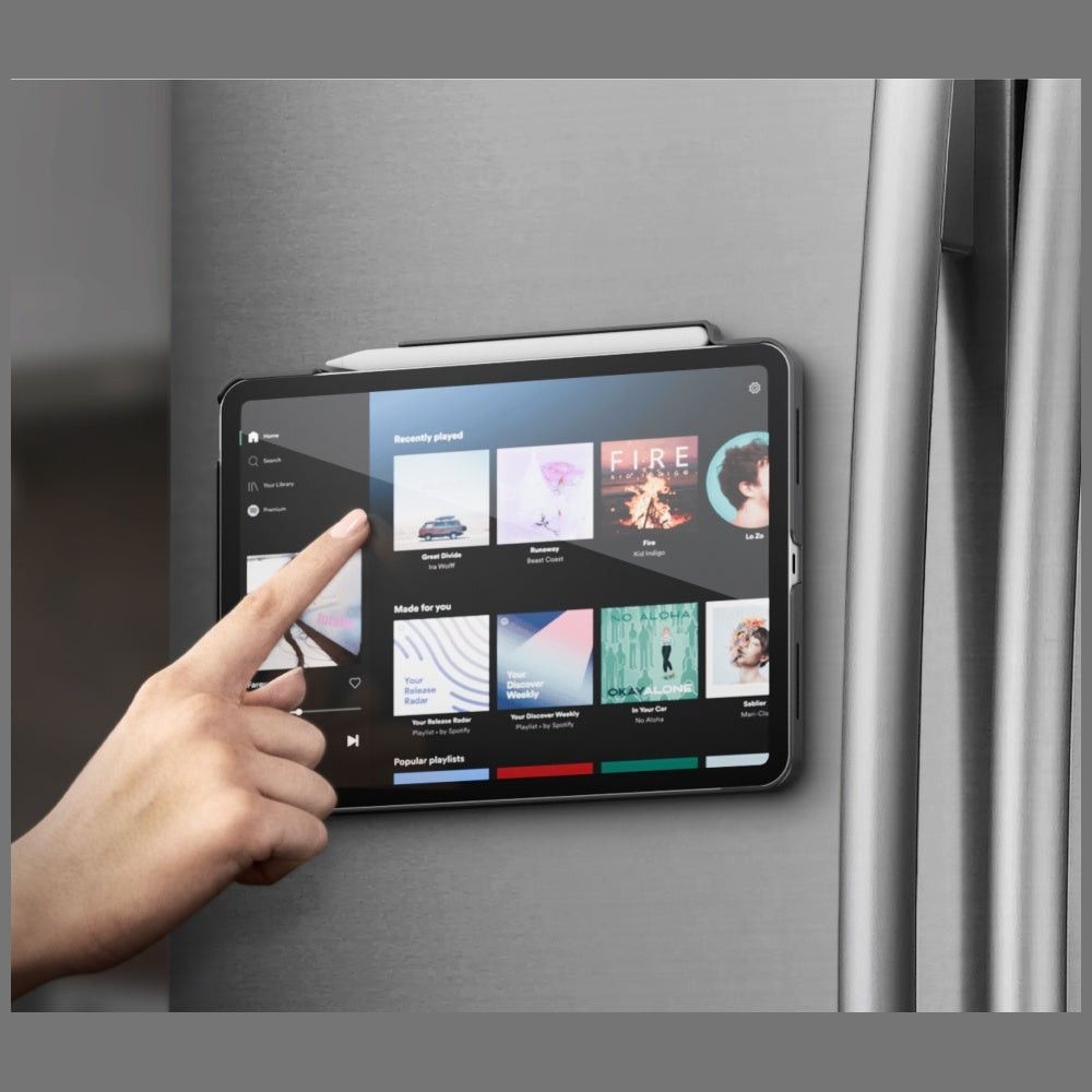 Uniq Rovus Snapmount Magnetic 360 Rotating Fjernbar fodtøj til iPad Pro 11" 2024 (5th generation) - sort