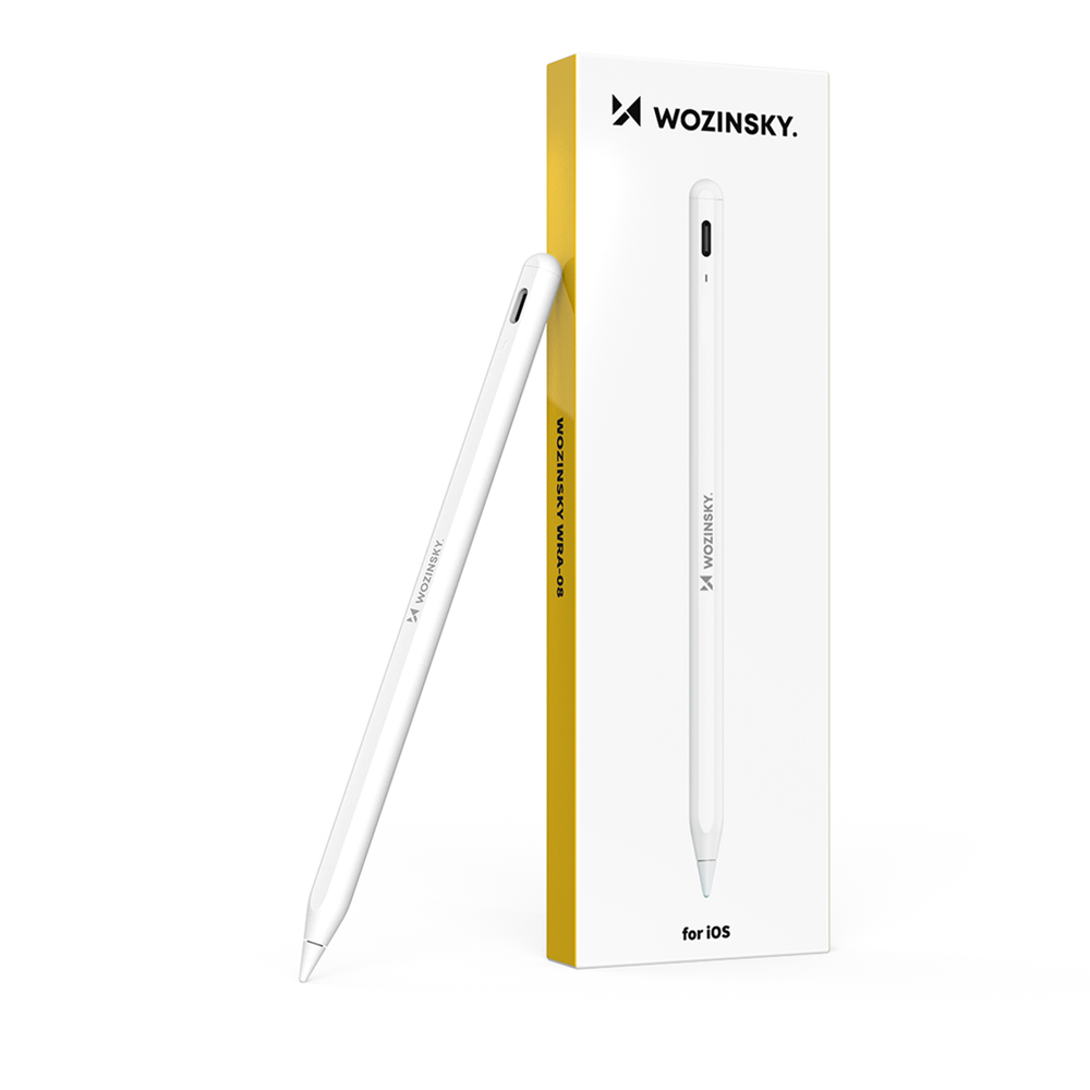 Wozinsky WRA-08 Stylus for iPad USB-C hurtig opladning - hvid
