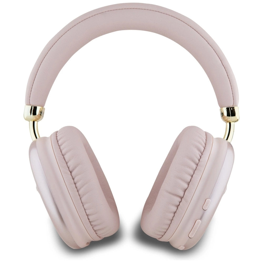 Guess Metallic Triangle Logo Over-Ear Headphones - Pink