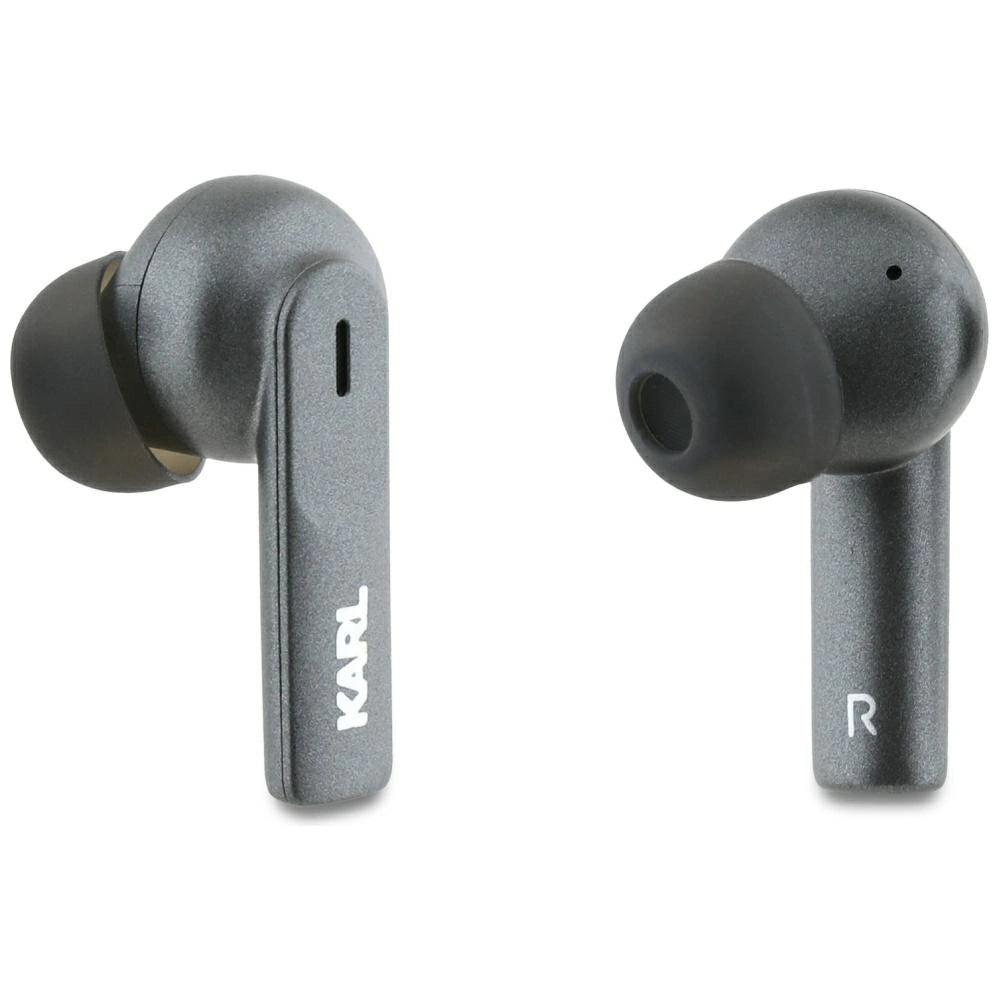 Karl Lagerfeld Metal Printed Logo ANC/ENC Headphones - sort