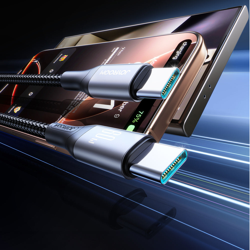 Joyroom S-A28 Flash Series 60W USB-C - USB-C kabel 1m - sort