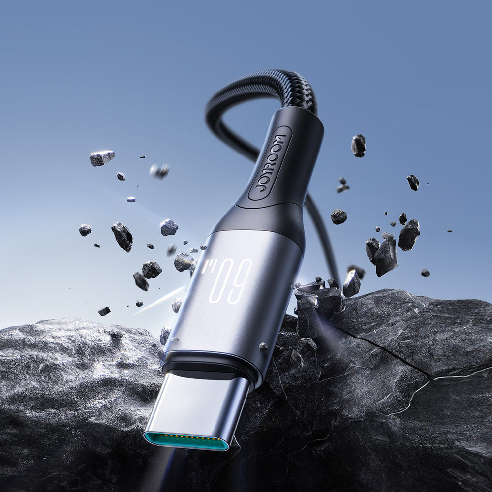 Joyroom S-A28 Flash Series 60W USB-C - USB-C kabel 1m - sort